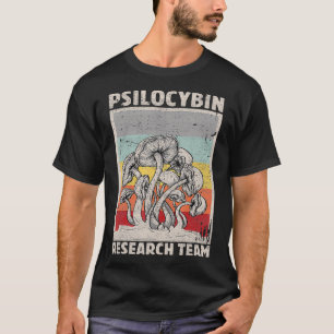 Retro Mushroom Vintag Psilocybin Research Team T-Shirt