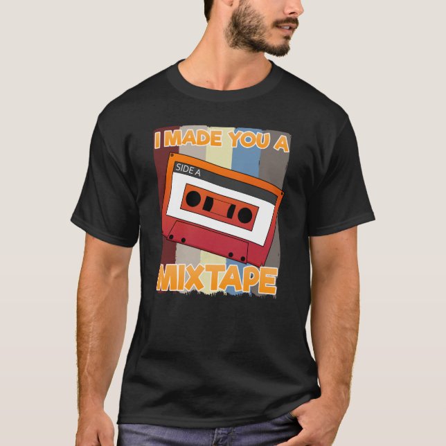 Retro Music Cassette 80er Ich habe ein Mixtape T-Shirt (Vorderseite)
