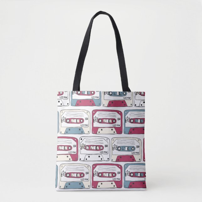 Retro Music Cassettes: Rock Background Pattern (Vorderseite)