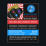 Retro Music Design, Karaoke Eventwerbung Flyer<br><div class="desc">Retro Music Design,  Karaoke Event Advertising Flyer vom Business Card Store.</div>