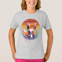 Retro Music Fox T-Shirt