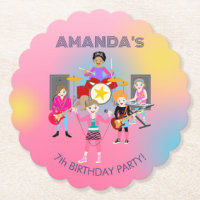 Retro Music Girls Band Birthday Party