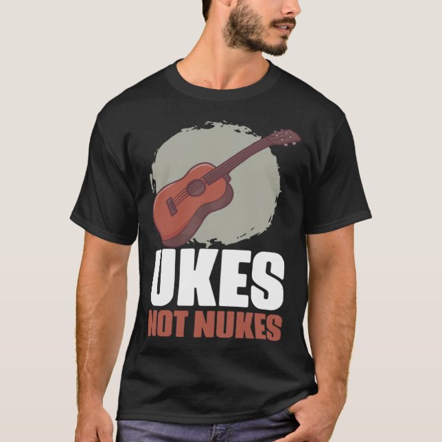 Retro Music Instruments Ukulele Guitars for Instru T-Shirt (Vorderseite)