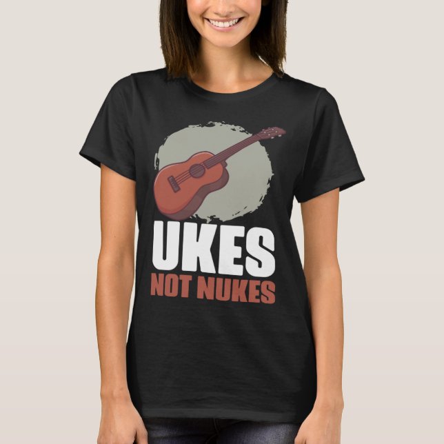 Retro Music Instruments Ukulele Guitars for Instru T-Shirt (Vorderseite)