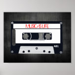 RETRO "MUSIC IS LIFE" POSTER - POP ART CASSETTE<br><div class="desc">Ist Musik für dich wie Luft? Etwas, was Sie in Ihrem Leben zu jeder Zeit brauchen? Dann ist das Originals® Poster für Sie! Behalt es, wie es ist, oder machen es ALL YOURS, indem du die Schriftart-Farben um, indem du es mit deiner Wahl Nachricht, Namen oder sogar mit dem Namen...</div>