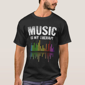 Retro Music is My Therapy Lovers Equalizer Dj Musi T-Shirt