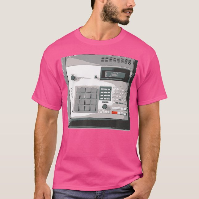 Retro Music Producer Hip Hop MPC T-Shirt (Vorderseite)