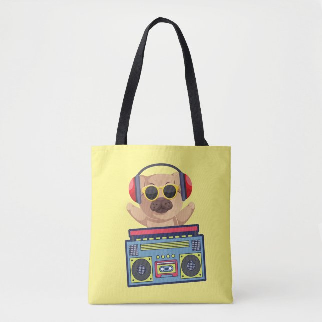 RETRO MUSICAL MOPS AND CASSETTE PLAYER (Vorderseite)