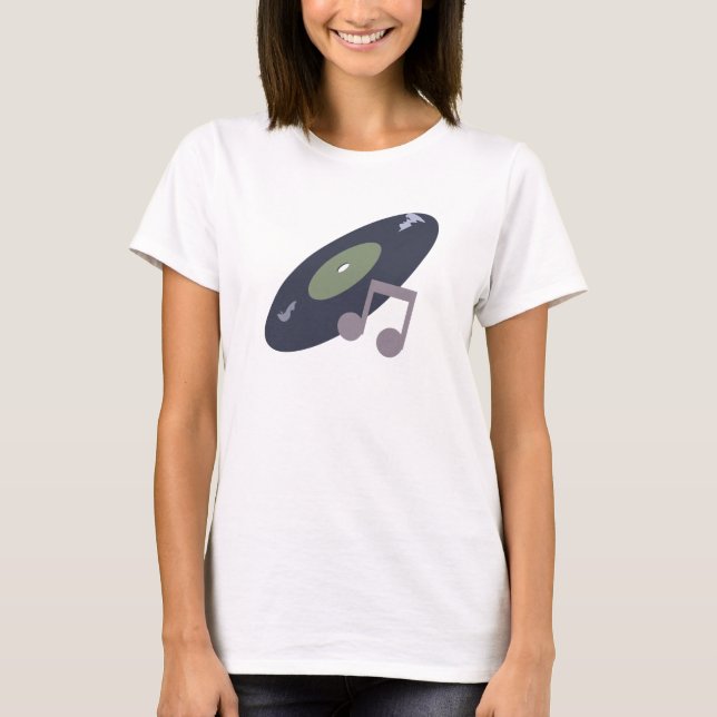 Retro Musik-Aufzeichnungs-u. T-Shirt (Vorderseite)