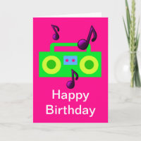 retro Musik boombox alles Gute zum Geburtstag des