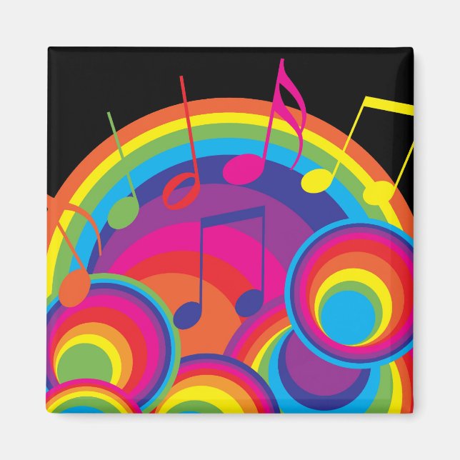 Retro-Musik Magnet (Vorne)