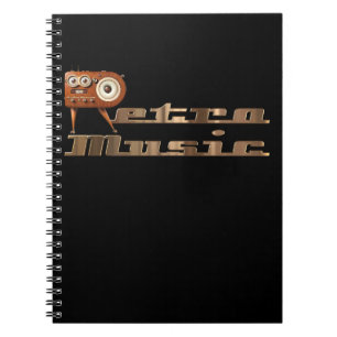 Retro-Musik-Minion Notizblock