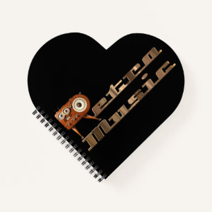 Retro-Musik-Minion Notizbuch
