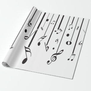 Retro-Musik, Noten Geschenkpapier