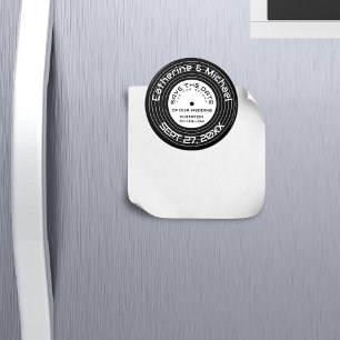 Retro-Musik-Vinyl-Schallplatte Termin merken Magnet