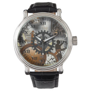 Retro Musik-Zeit-Armbanduhr Armbanduhr