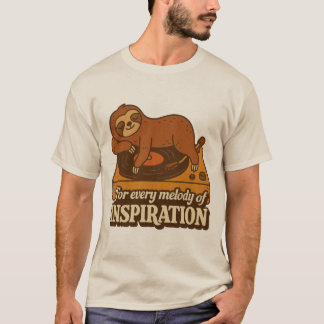 Retro-Musikliebhaber Süßes Tier Grafik T-Shirt