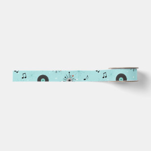 Retro-Musikplatten aus den 1950er Jahren Ripsband