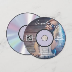 Retro-Musikproduzent CD DJ Visitenkarte Einladung