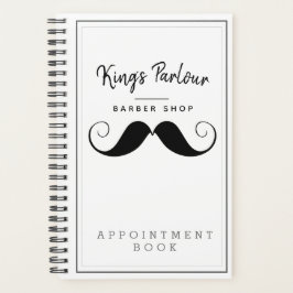 Retro Mustache Barber Shop Termin Buch / Planer