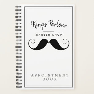 Retro Mustache Barber Shop Termin Buch / Planer