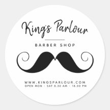 Retro Mustache - Friseur Shop