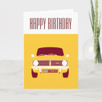 Retro Mustard Yellow Classic Mini Clubman