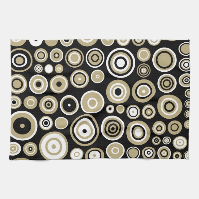 Retro Muster Abstrakt Art - Küchentuch (Horizontal)