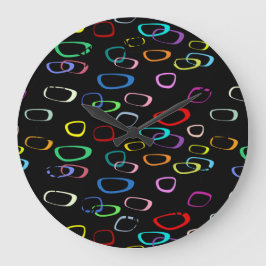 Retro-Muster auf Große Wanduhr