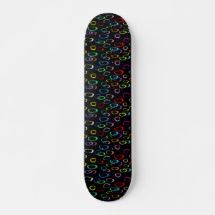 Retro-Muster auf Skateboard