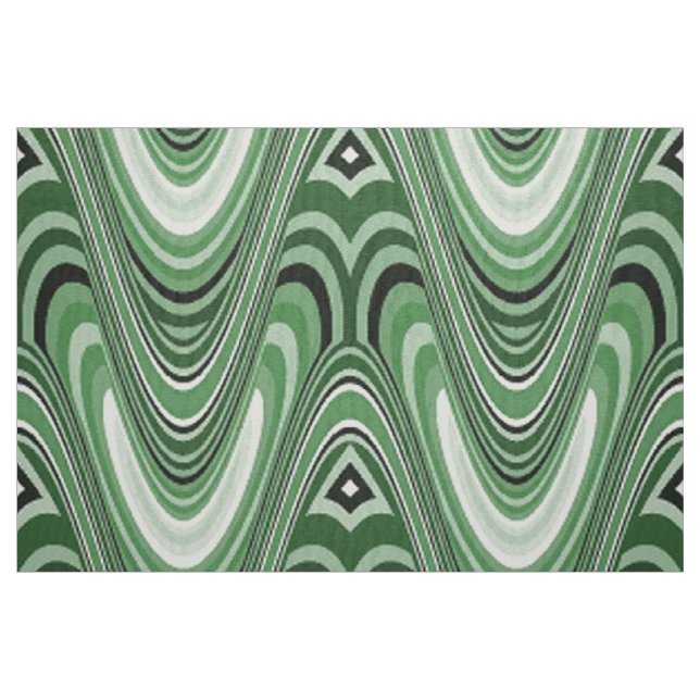 retro Muster der 70er 3B Stoff (Fat Quarter (45,7 x 55,9 cm))