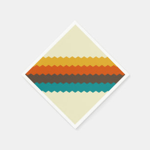 Retro Muster des 70ers Serviette