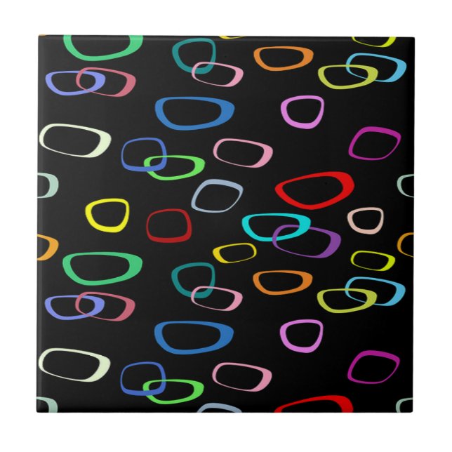 Retro-Muster Fliese (Vorderseite)