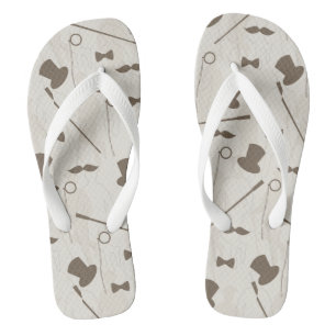 Retro Muster für Mann 2 Flip Flops