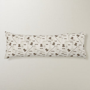 Retro Muster für Mann 2 Seitenschläferkissen