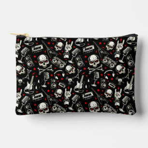 Retro-Muster für Schwermetalle Zubehörtasche