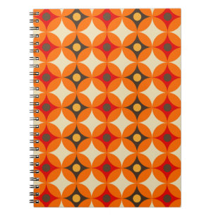 Retro-Muster-Geschäftsnotizbuch Notizblock