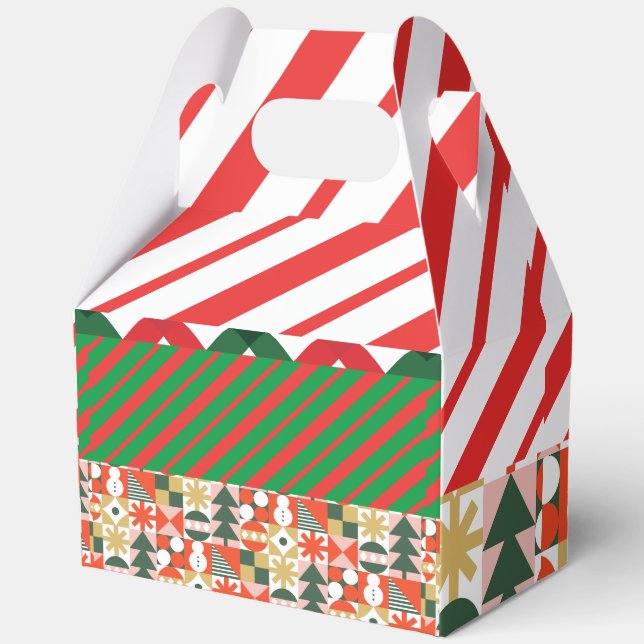 Retro-Muster Geschenkschachtel (Vorderseite)