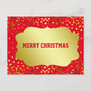 Retro Muster Gold Emblem Gold Glitzer Weihnachten