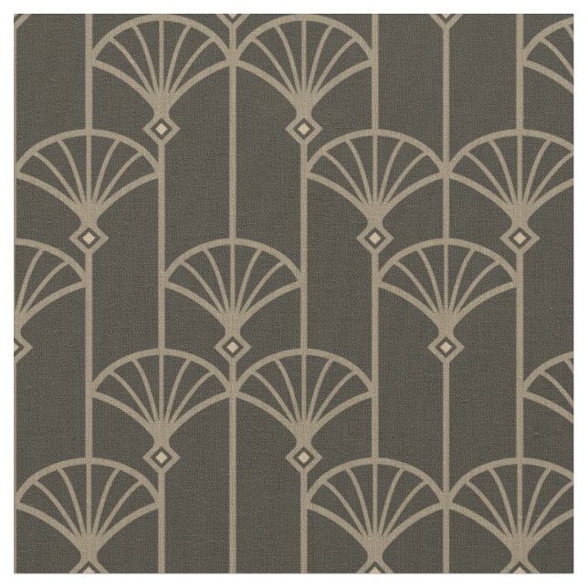 Retro-Muster im Art Deco-Stil. Stoff (Nahaufnahme)
