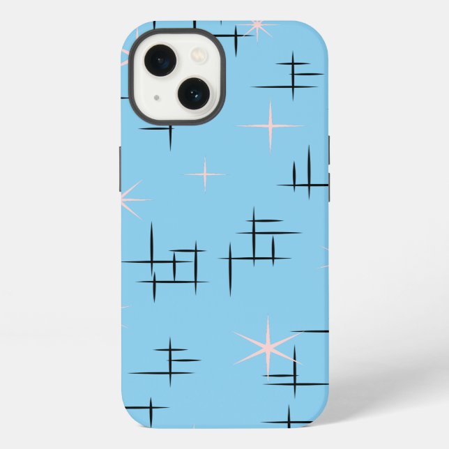 Retro-Muster iPhone Hülle (Rückseite)