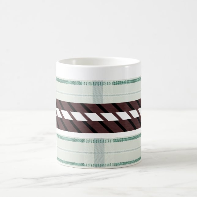 Retro-Muster Kaffee-Tasse Verwandlungstasse (Mittel)
