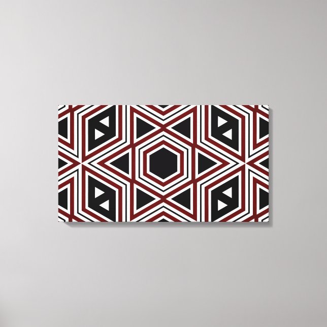 Retro-Muster Nahtlose Leinwand (Vorderseite)