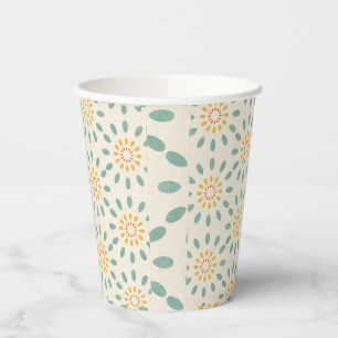 Retro Muster Papier Cup Pappbecher