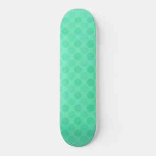 Retro-Muster verblasster grüner Kreise Skateboard