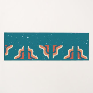 Retro-Muster-Workout Yogamatte