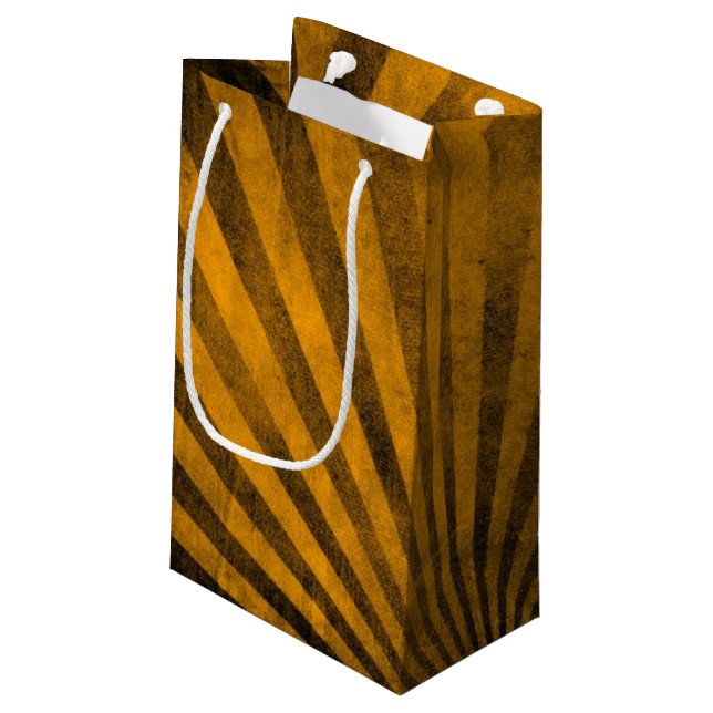 Retro Musterhintergrund Kleine Geschenktüte (Rückseite Schrägansicht)