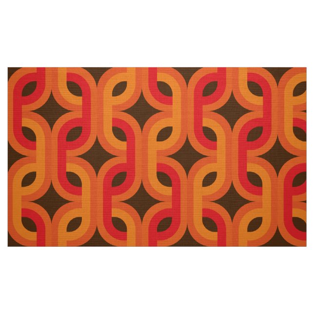 Retro mutiges Gewebemuster NAHTLOS Stoff (Fat Quarter (45,7 x 55,9 cm))