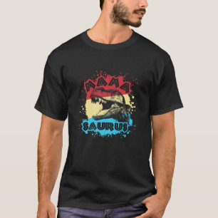 Retro Muttertag Geburtstag Mamasaurus Dinosaurier  T-Shirt