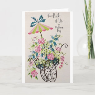 Retro Muttertagskarte von uns beiden Karte